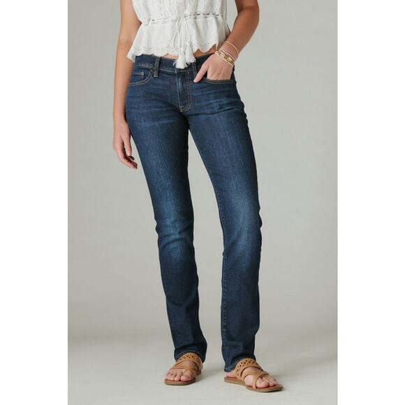 Lucky Brand Sweet Straight Mid Rise Ankle Denim Medium Wash - Women's - 2 / 26 - Picture 1 of 11